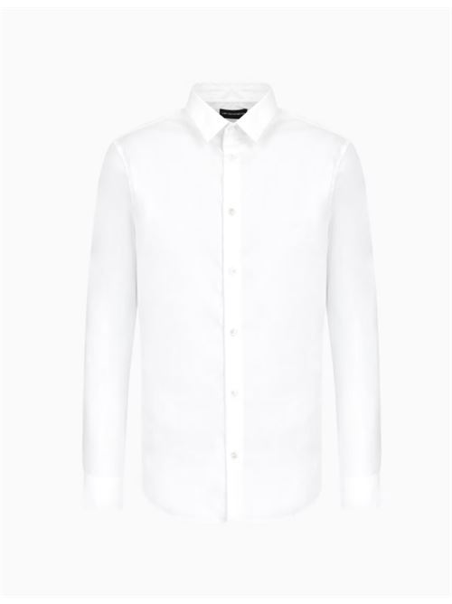 NYLON SHIRT EMPORIO ARMANI | 8N1C09.1NI9Z0100 BIANCO OTTICO
